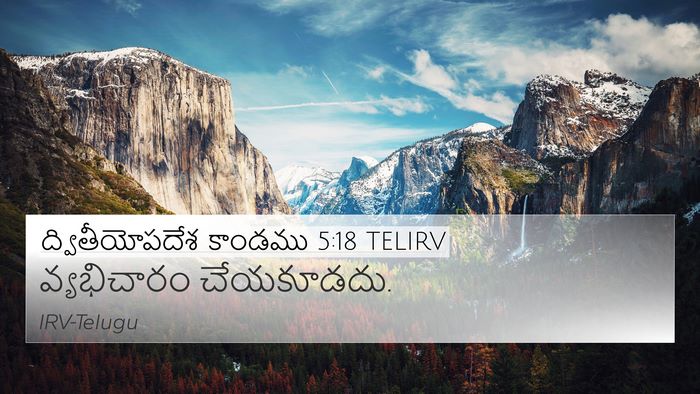 ద్వితీయోపదేశ కాండము 5:18 TELIRV Bible Verse Image