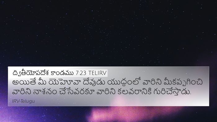 ద్వితీయోపదేశ కాండము 7:23 TELIRV Bible Verse Image