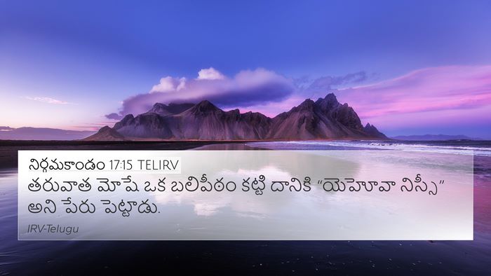 నిర్గమకాండం 17:15 TELIRV Bible Verse Image