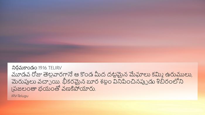 నిర్గమకాండం 19:16 TELIRV Bible Verse Image
