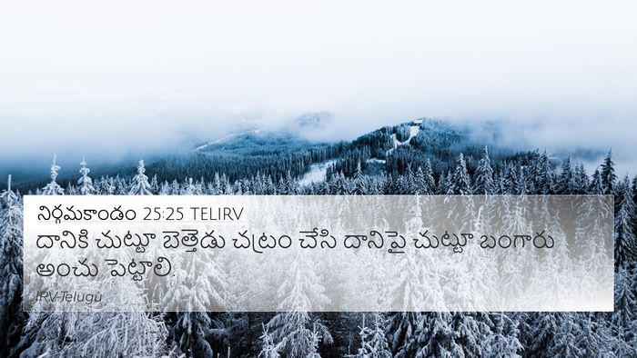 నిర్గమకాండం 25:25 TELIRV Bible Verse Image