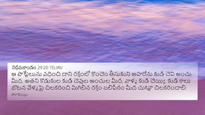 నిర్గమకాండం 29:20 TELIRV Bible Verse Image