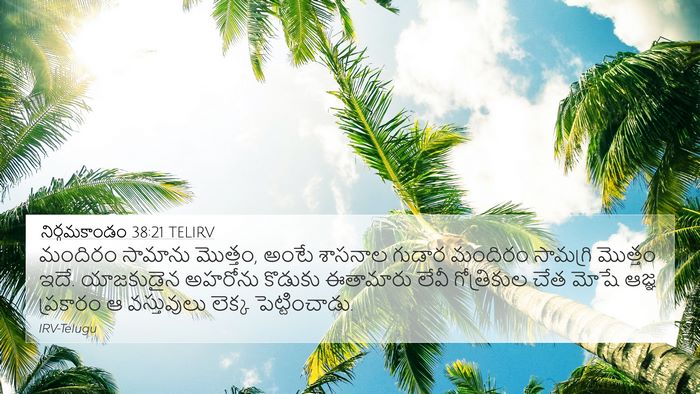 నిర్గమకాండం 38:21 TELIRV Bible Verse Image