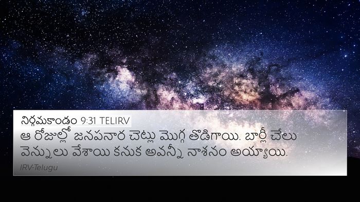 నిర్గమకాండం 9:31 TELIRV 4K Wallpaper - ఆ రోజుల్లో జనపనార - 4K Wallpaper Bible Verse