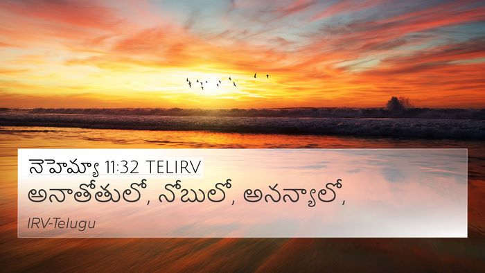 నెహెమ్యా 11:32 TELIRV Bible Verse Image