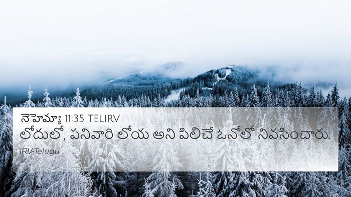 నెహెమ్యా 11:35 TELIRV Bible Verse Image