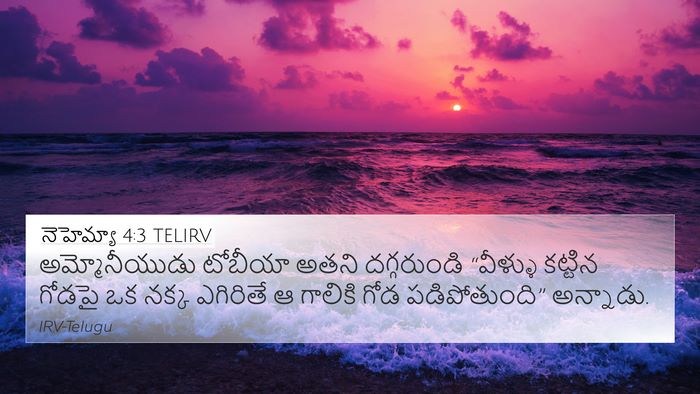 నెహెమ్యా 4:3 TELIRV Bible Verse Image
