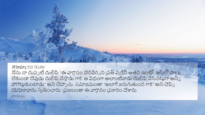 నెహెమ్యా 5:13 TELIRV Bible Verse Image