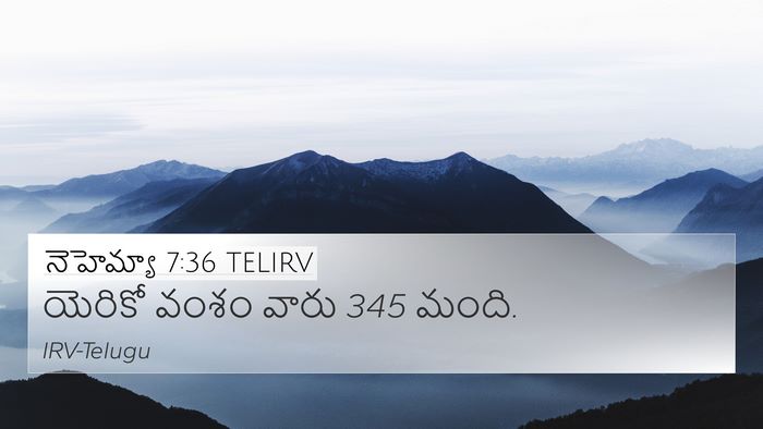 నెహెమ్యా 7:36 TELIRV Bible Verse Image