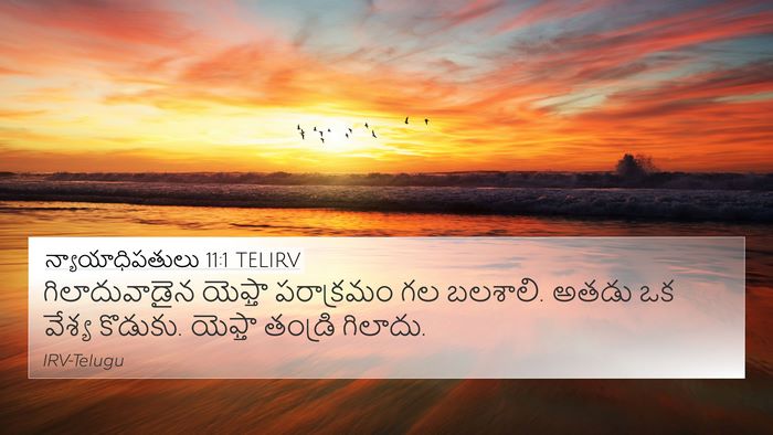 న్యాయాధిపతులు 11:1 TELIRV Bible Verse Image