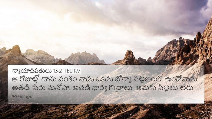 న్యాయాధిపతులు 13:2 TELIRV Bible Verse Image