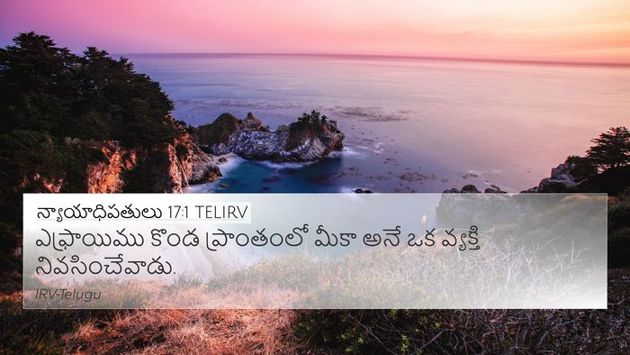 న్యాయాధిపతులు 17:1 TELIRV Bible Verse Image