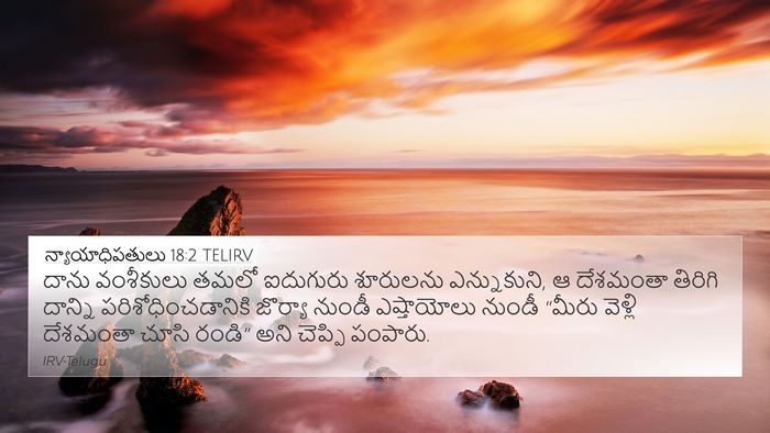 న్యాయాధిపతులు 18:2 TELIRV Bible Verse Image