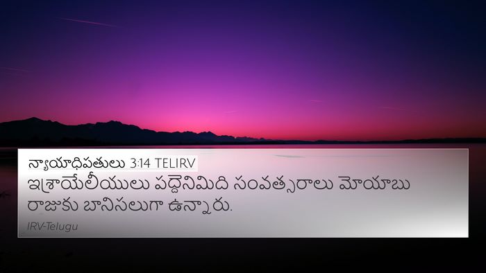 న్యాయాధిపతులు 3:14 TELIRV Bible Verse Image
