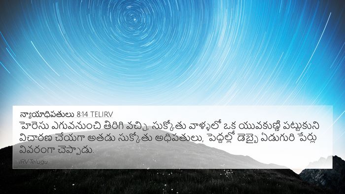 న్యాయాధిపతులు 8:14 TELIRV Bible Verse Image