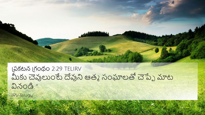 ప్రకటన గ్రంథం 2:29 TELIRV Bible Verse Image