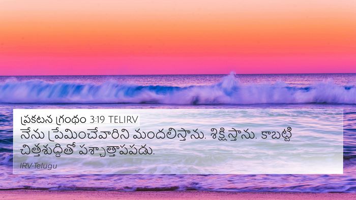 ప్రకటన గ్రంథం 3:19 TELIRV Bible Verse Image
