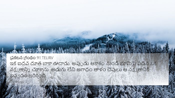 ప్రకటన గ్రంథం 9:1 TELIRV Bible Verse Image
