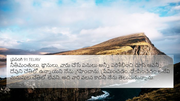 ప్రసంగి 9:1 TELIRV Bible Verse Image