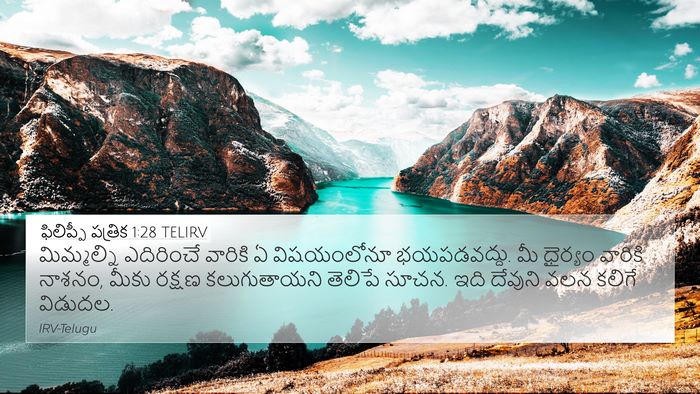 ఫిలిప్పీ పత్రిక 1:28 TELIRV Bible Verse Image