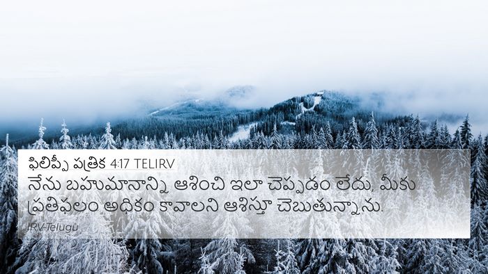 ఫిలిప్పీ పత్రిక 4:17 TELIRV Bible Verse Image