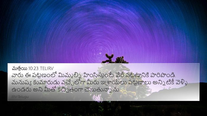మత్తయి 10:23 TELIRV Bible Verse Image