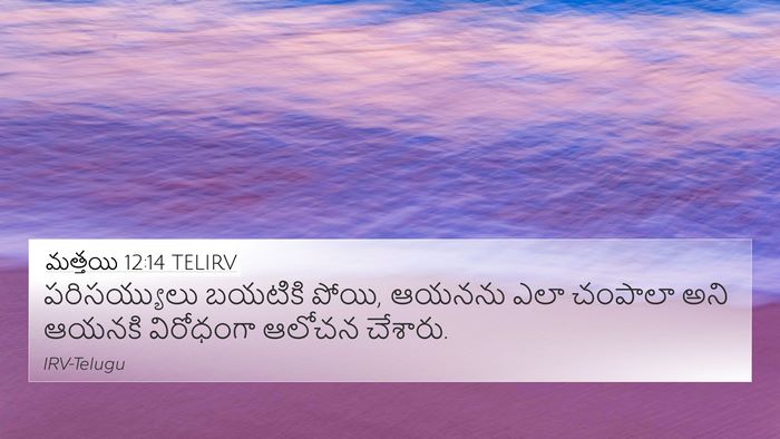 మత్తయి 12:14 TELIRV Bible Verse Image