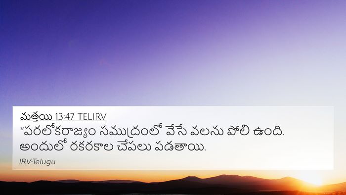 మత్తయి 13:47 TELIRV Bible Verse Image