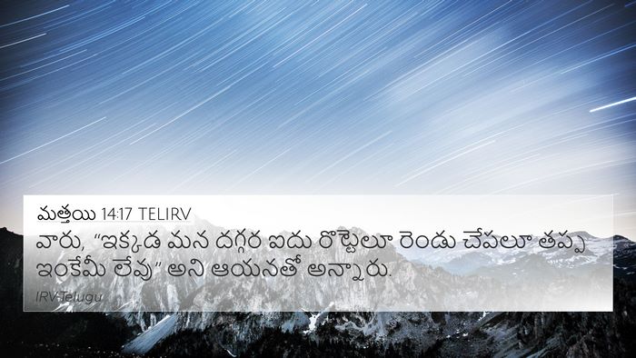 మత్తయి 14:17 TELIRV Bible Verse Image