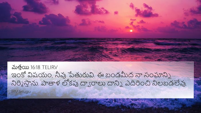 మత్తయి 16:18 TELIRV Bible Verse Image