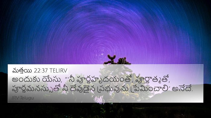 మత్తయి 22:37 TELIRV Bible Verse Image