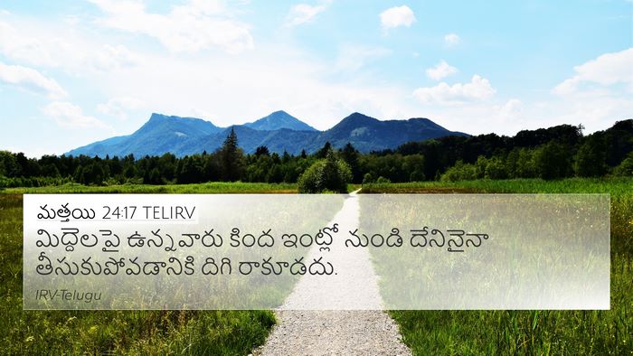 మత్తయి 24:17 TELIRV Bible Verse Image