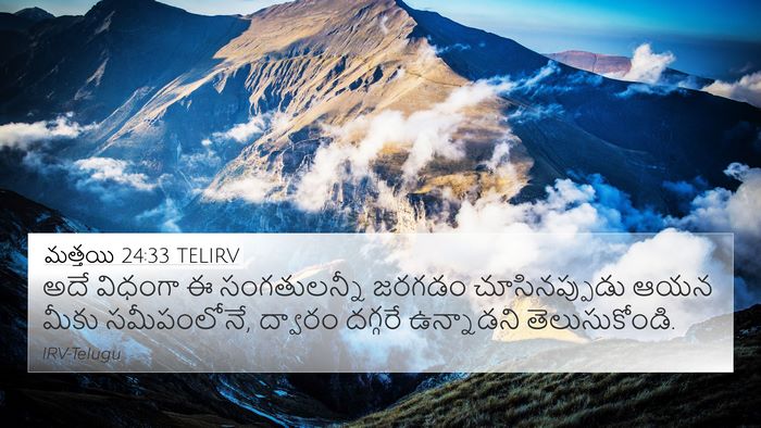 మత్తయి 24:33 TELIRV Bible Verse Image