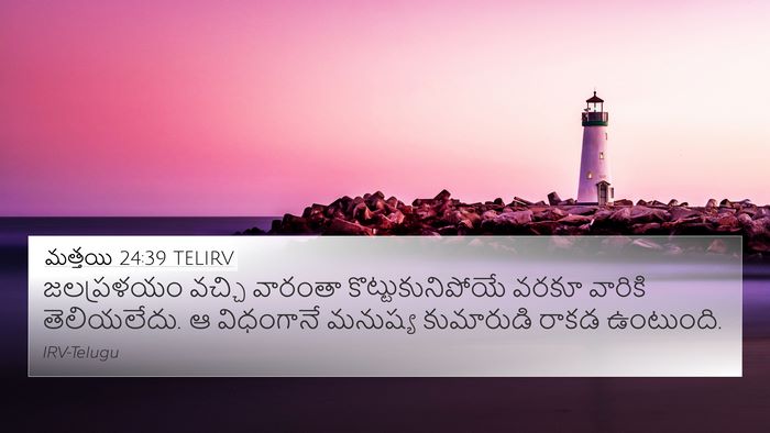 మత్తయి 24:39 TELIRV Bible Verse Image