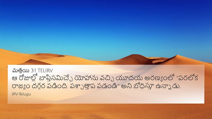 మత్తయి 3:1 TELIRV Bible Verse Image