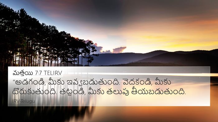 మత్తయి 7:7 TELIRV Bible Verse Image