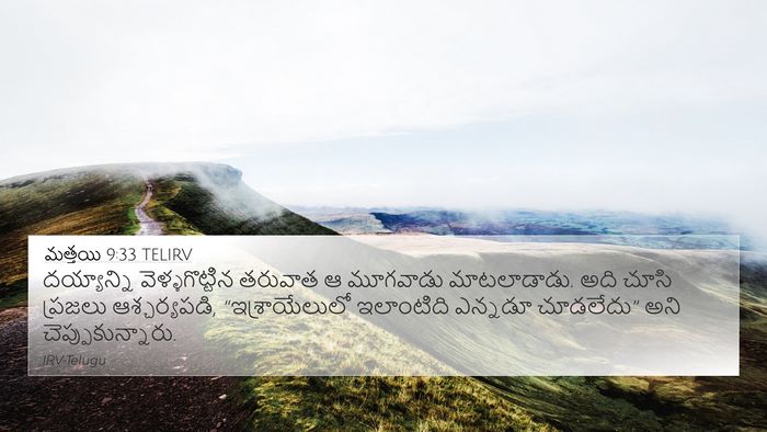 మత్తయి 9:33 TELIRV Bible Verse Image