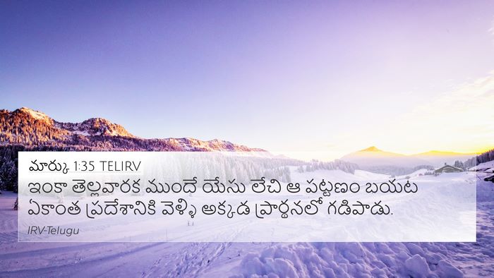 మార్కు 1:35 TELIRV Bible Verse Image