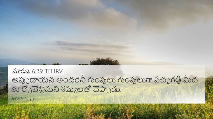 మార్కు 6:39 TELIRV Bible Verse Image