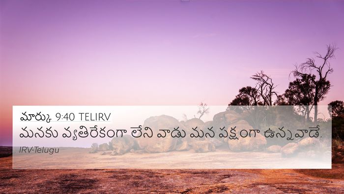 మార్కు 9:40 TELIRV Bible Verse Image