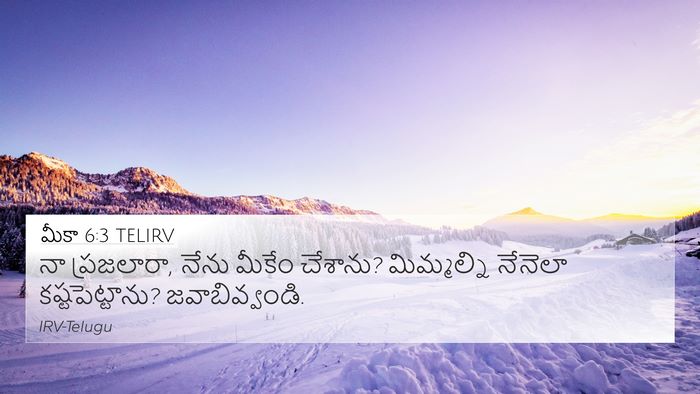 మీకా 6:3 TELIRV Bible Verse Image