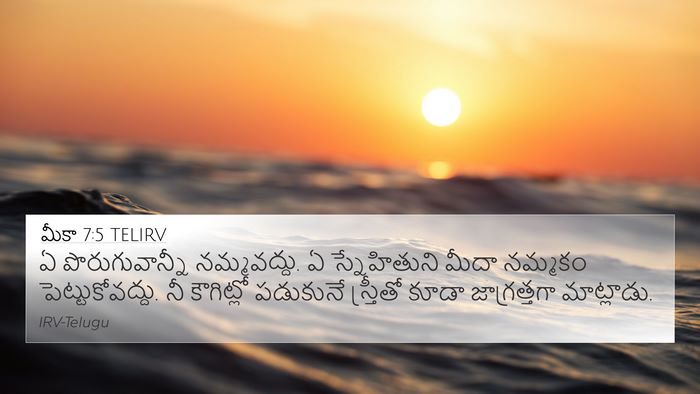 మీకా 7:5 TELIRV Bible Verse Image