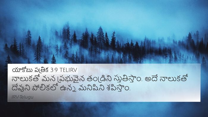 యాకోబు పత్రిక 3:9 TELIRV 4K Wallpaper - నాలుకతో మన - 4K Wallpaper Bible Verse