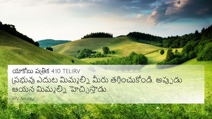 యాకోబు పత్రిక 4:10 TELIRV Bible Verse Image