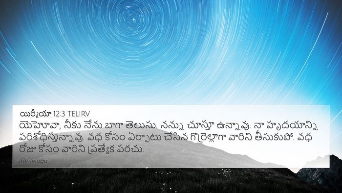 యిర్మీయా 12:3 TELIRV Bible Verse Image