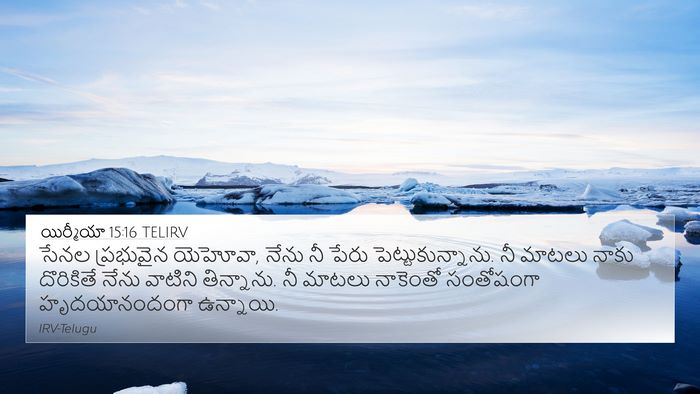 యిర్మీయా 15:16 TELIRV Bible Verse Image