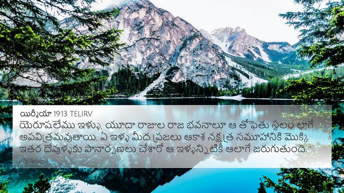 యిర్మీయా 19:13 TELIRV Bible Verse Image