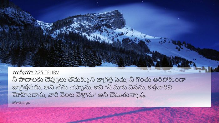 యిర్మీయా 2:25 TELIRV Bible Verse Image