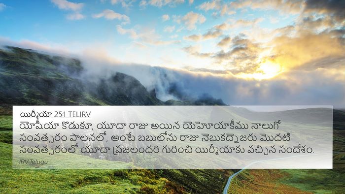 యిర్మీయా 25:1 TELIRV Bible Verse Image