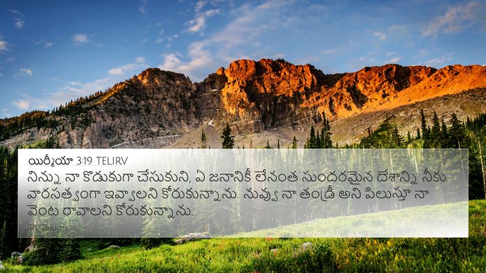 యిర్మీయా 3:19 TELIRV Bible Verse Image